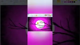 🖌️ How to Draw Nature Scenery in MS Paint | Easy Drawing | Easy Step by Step Tutorial | 🎨