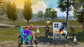 🔥 Xiaomi 14T pro Pubg Bgmi test New update 3,7 Test in 2025 😍🔥