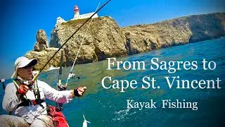 From Sagres to the Cape St.Vincent -  Kayak  Fishing - 4K 50fps