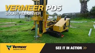 Vermeer PD5 Pile Driver - Field Demonstration