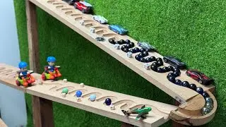 World Marble Race with Dominos Fall | HABA Slope New Update 
