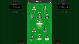 Mi vs DC match dream 11 team prediction in ipl 2024 on 27/4/2024 #shorts