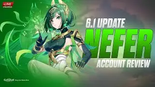 🔴ACCOUNT REVIEW ON NEFER BANNER !😭 WORLD EXOLRATION | GENSHIN IMPACT 6.1#genshinimpact #neferpulls
