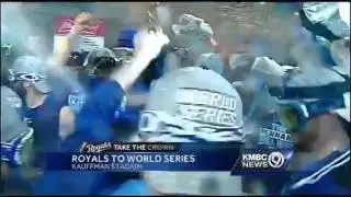 Royals pop champagne in the locker room