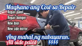 Magkano nabaran? Car/Auto body repair. Repair panel,bumper, door,all side painting? All cost repair?