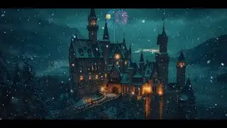 Snowfall Beneath Gothic Towers | Dark Academia Winter Ambience | Piano & Violin