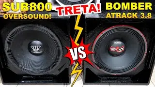 Treta Oversound SUB800XT vs Bomber Atrack 3.8k 💲 DESC. OVERSOUND - CUPOM NA DESCRI&Ccedil;&Atilde;O
