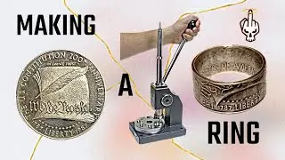 Mastering Swedish Wraps - Custom Silver Coin Ring from a One Dollar Coin!