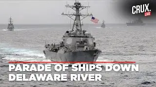 LIVE |STUNNING Ship Parade Marks 250 Years Of US Navy And Marine Corps |Delaware River |Philadelphia