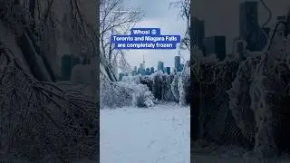 Whoa! 🥶 Toronto and Niagara Falls are completely frozen&nbsp;#Toronto #Ontario #Canada #Winter