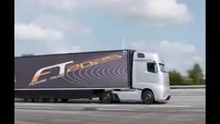 Mercedec self  Driving  Truck Driving itself