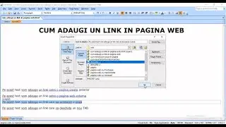 CUM ADAUGI UN LINK PE TEXT CATRE O IMAGINE