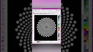 Dotted Spiral Design in CorelDraw| Corel Draw Tips & Tricks | Visual Graphics #coreldrawtutorial