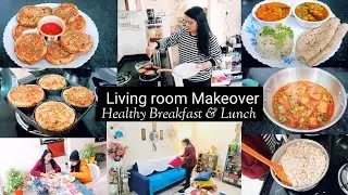 HEALTHY BREAKFAST & LUNCH/ CHOLE MASALA, MATAR PANEER,BURNT GARLIC RICE ,VEG THALI / HALL MAKEOVER