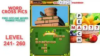 Word Cross Pics Level 241 - 260 Walkthrough | SkillGameWalkthrough