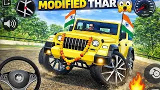 Modified Mahindra Thar Gameplay 🚙 | Indian Cars Extreme Driving Game