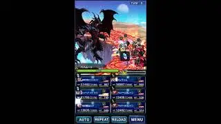 FFBE　バハムート星２　アルドール王レインで撃破