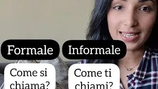 formale Vs informale/الصيغة الرسمية و الغير رسمية