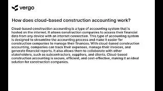 Cloud-Based Construction Accounting Explained