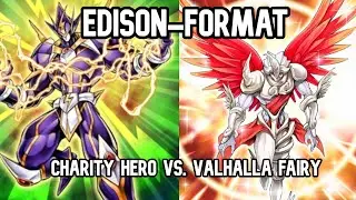 Yugioh! Edison-Format Chartity Hero Vs. Valhalla Fairy--Dueling book Rated