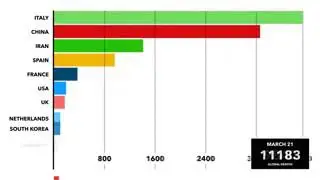 Coronavirus Bar Chart Race: How the Disease Crossed the World #coronavirus #corona #DifferentTop10
