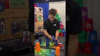 Blink and you&rsquo;ll miss it! ⚡ Watch this lightning-fast cup stacking in action&mdash;how fast can you go? ⏱