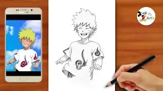 How to Draw Naruto Uzumaki || Easy Anime Drawing Tutorial Step-by-Step