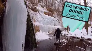 Governor Dodge State Park Wisconsin In the Winter 4K