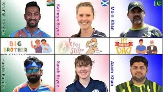 Father and son in cricket | Brothers in cricket | Sisters in cricket | Cricket