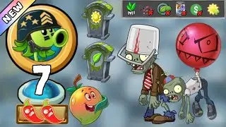 PvZ2 - Mega Gatling Pea's Adventure 2026 Level 7 Hard [Plants Lvl 1 & No Premium] + DOWNLOAD