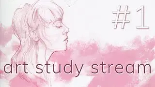 [LIVE] Art Study Stream #1 // Portrait Drawing with the Loomis Technique // Learn with me