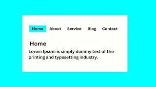 how to create tabs using html css and javascript