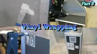 PART 3: Restoring Airline Trolley-- Patching Dents, Primer 94, Vinyl Wrapping, Replacing Rivets