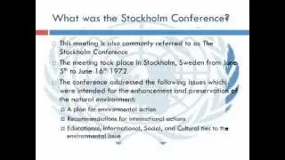 The Stockholm Conference (1972)