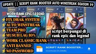 Update || Script rank booster Auto winstreak || no password