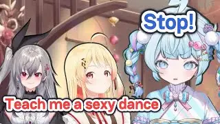 Suu stops Riona from teaching a dance to Kanade because it was too sexy