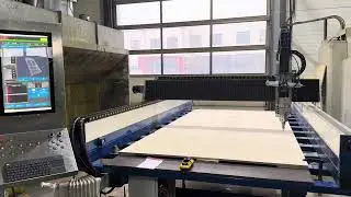 Erste Fr&auml;s Versuche mit der neu Aufgebauten Portalfr&auml;se und Simcnc