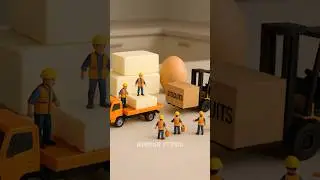 [AI] Miniature Cheesecake Baking 🧀🍰 | Tiny Workers Cooking Diorama