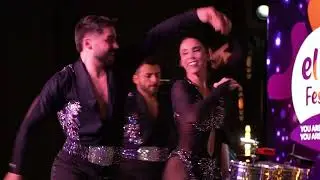 Marco Ferrigno & Ansima Ballet dancing at the 2025 warsaw salsa festival.