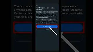 How To Delete Facebook Account Permanently (2025) #shorts #facebook #delete