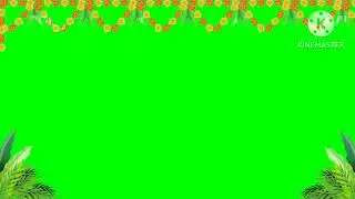 Wedding frame green screen
