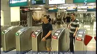 Train fault at Marina Bay MRT - 19Jan2012