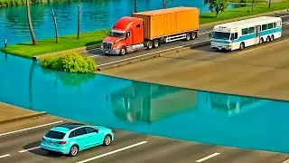 Car vs Deep Water Challenge #3 Challenge in BeamNG Drive - BeamNG Crown - Mobil vs Deep Water!