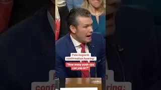 Hegseth asked how many push-ups he can do at Senate confirmation hearing #shorts
