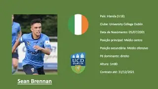 Sean Brennan (UCD) all actions vs Drogheda United FC