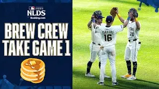 FINAL 3 OUTS: The Brewers win Game 1 of the NLDS against the Cubs 😮&zwj;💨