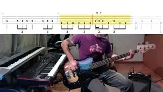 Naruto - The Raising Fighting Spirit - Bass cover with tabs