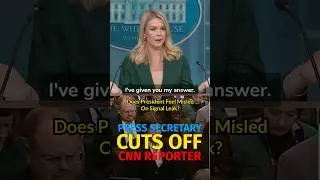 Trump Press Secretary CUTS OFF Reporter In Tense Exchange!
