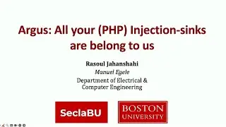 USENIX Security '24 - Argus: All your (PHP) Injection-sinks are belong to us.