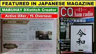 DW3TRZ | Mabuhay DXstitch Amateur Radio Creator Featured in CQ HAM RADIO MAGAZINE JAPAN
